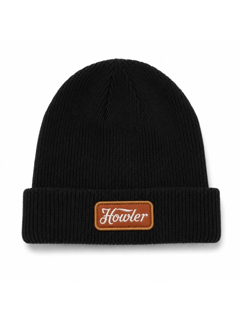 Howler Bros Knit Beanie Hat Unisex Adult One Size Black Knit Stretch Casual